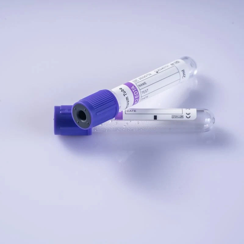 El tubo de extracción de sangre de vacío desechables con diferentes colores y aditivos