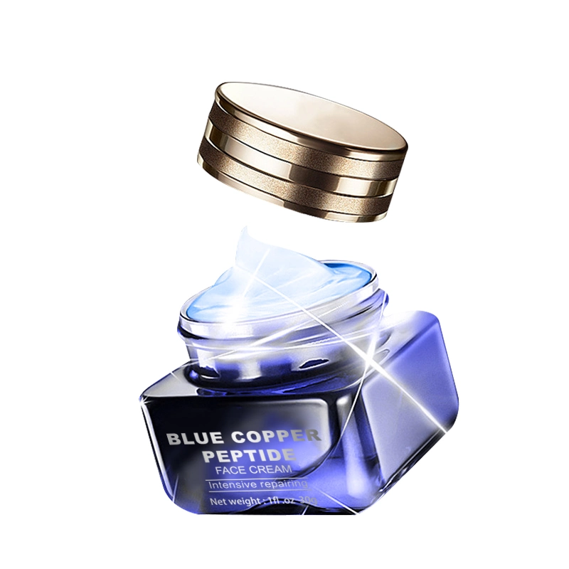 Cuidado de la piel al por mayor Blue Copper Peptide Moisturizing intensivo de la cara de reparación Crema