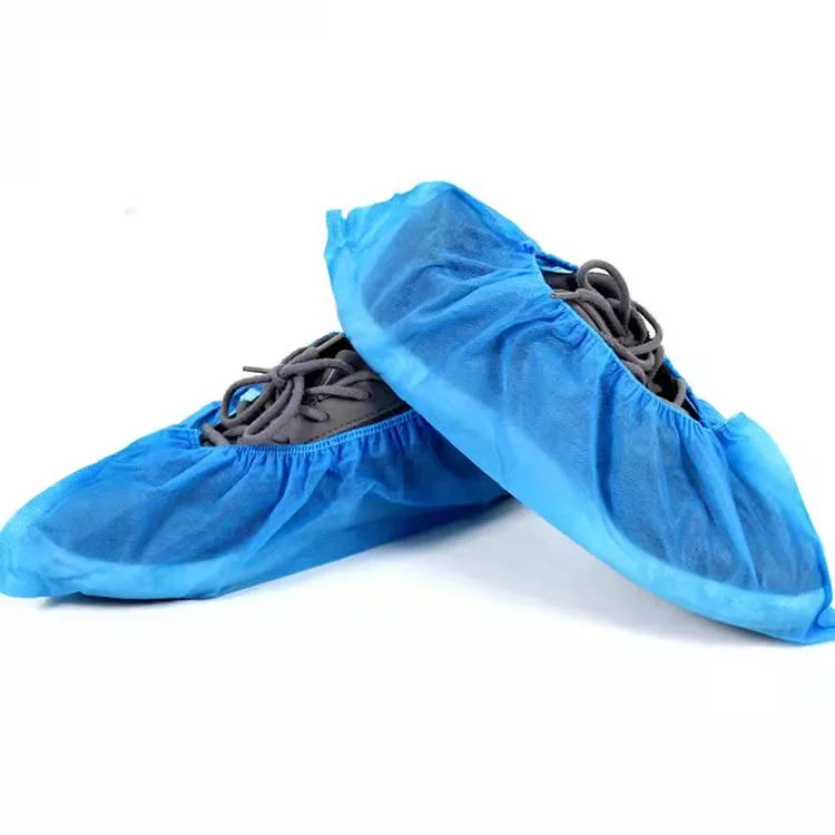 Eco-Friend Customized Disposable Cleanroom Use PP Blue Non-Woven Shoe Cover