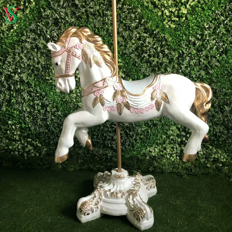 LED 3D Sculptures cheval en fibre de verre avec lumière pour le zoo de décoration du parc