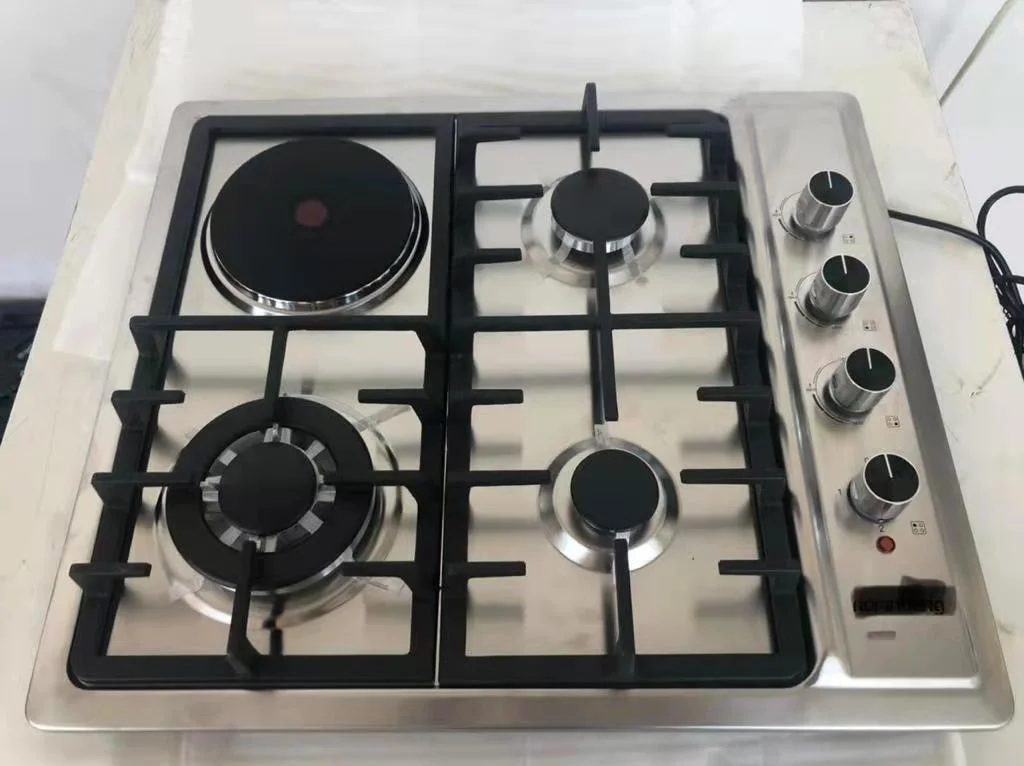 Sudan/Africa Kitchenware Built in Electric Stove Hood 4-Burner Stainless Steel Cookware