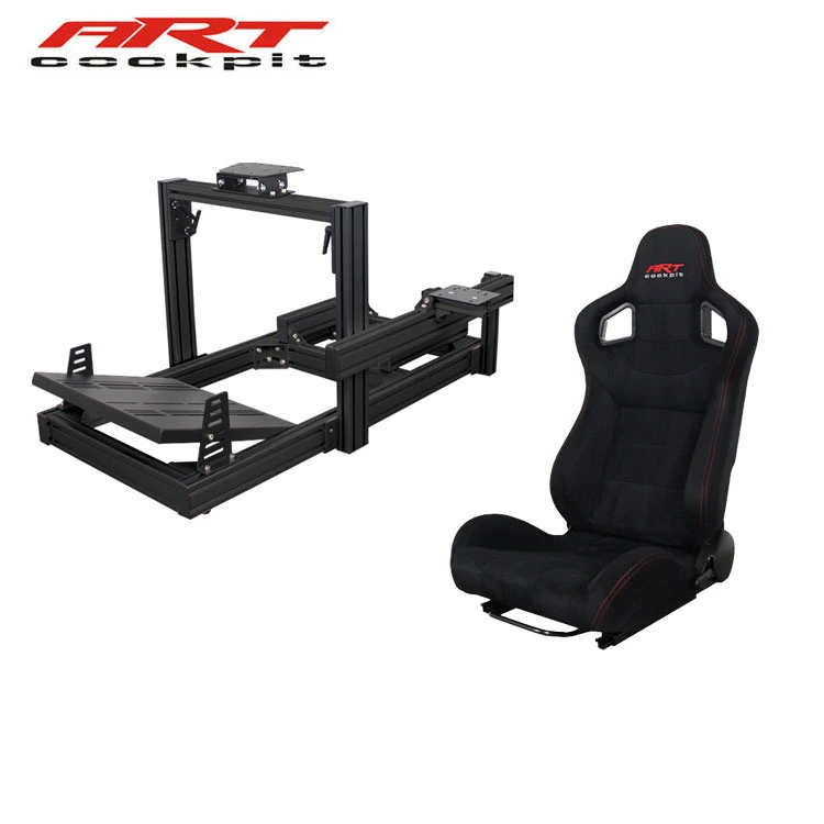 Simulador de carreras juego de pedales Asiento silla de ruedas en cabina G29/G27/T300/T500/CS/CSW