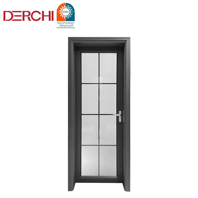 Elegante impermeable Puerta de Cemento Individual aluminio Swing Room Color de la puerta Puede ser puerta de giro comercial personalizada