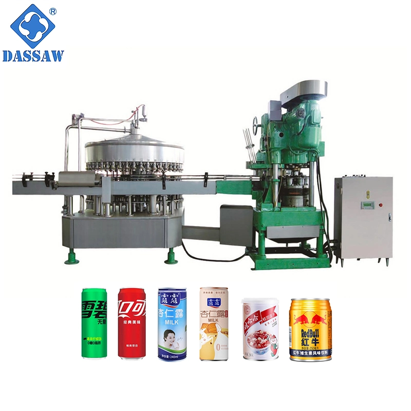 Automatic Can Filling Machine for Carbonated Beverage / Soda Water / Juice Can Filling Machine Production Line Price>= 1 Sets