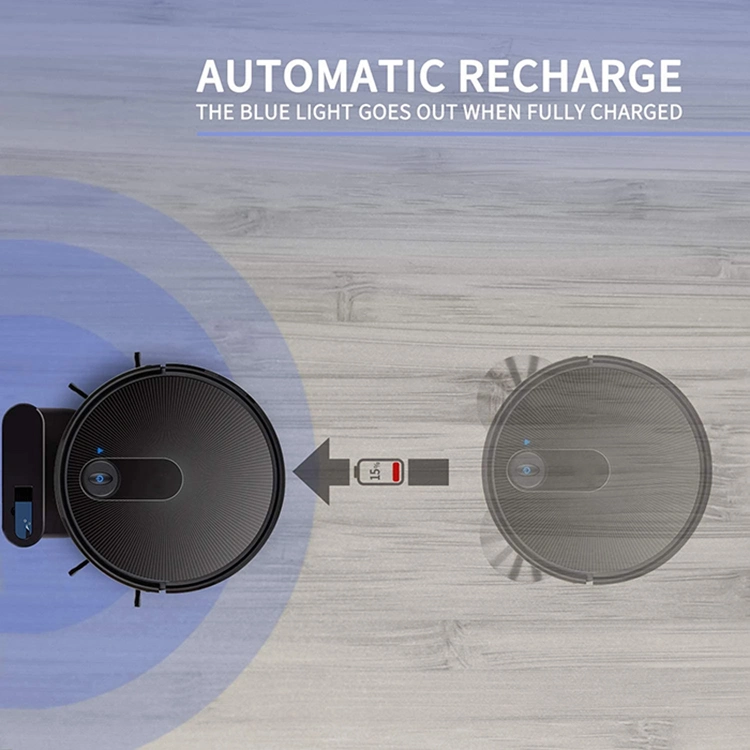 Liyyou Lrt720 Robot Vacuum Cleaner, Wi-Fi Connection, Self-Charging Ideal for Pet Hair, Carpet, Hard Floor