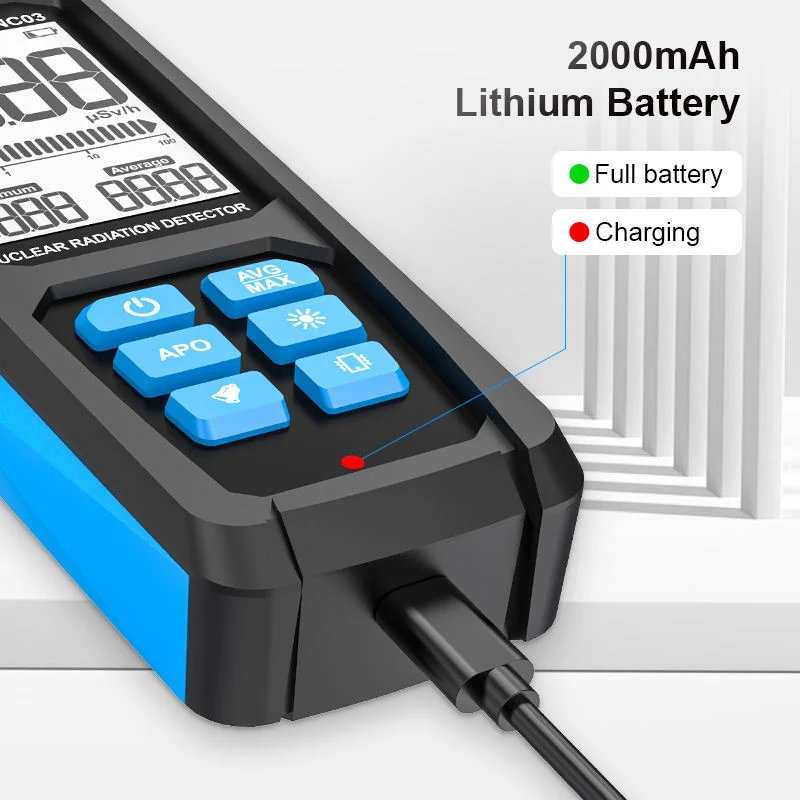 Digitaler Detektor Für Nukleare Strahlung Handheld Zähler Emissions Dosimeter Enthalten Batterie Geiger Counter X-ray Beta Gamma