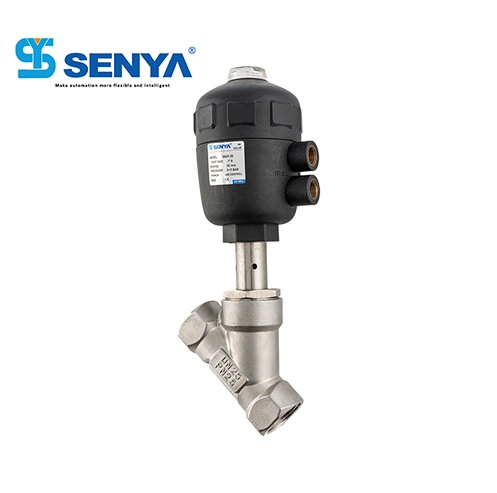 China Senya Pneumatic High-Quality Manufacturer China Supplier Water Electromagnetic Valve 2/2 Ways Pneumatic Angle Valve Sna Series Pneumatic Valve