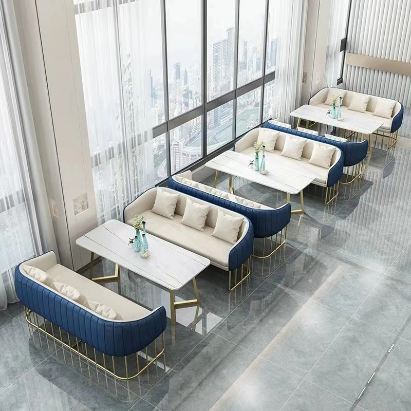 Moderno Restaurante de Jantar Coffee Shop Banquet Meeting Conference Hotel Furniture Mesa de mármore