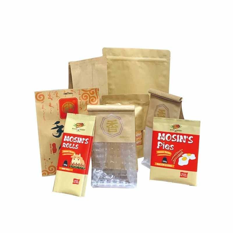 Papier Kraft joint thermique opaque flexible Mylar BOPP/PET/CPP pour la plastification des aliments Emballage matériel nourriture pour madicine thé pain cookie