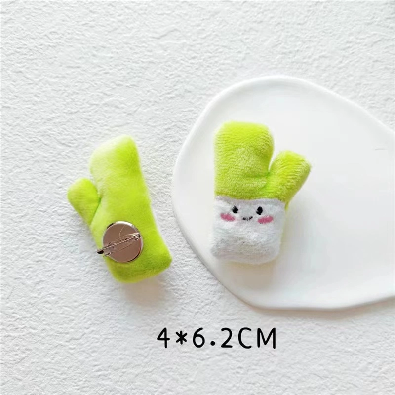 Cute Cartoon Plush Doll Decoration Pin Brooch Accessories Hair Clip Decoration