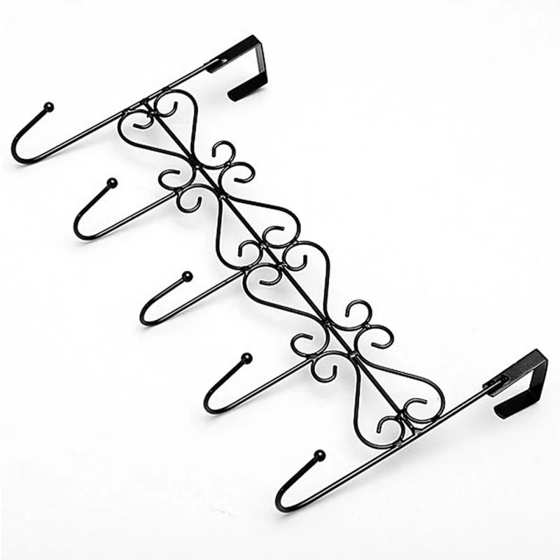 Decorative Iron Hooks Wall Hook Door Hook for Towel, Hat, Clothes, Bag, Coat