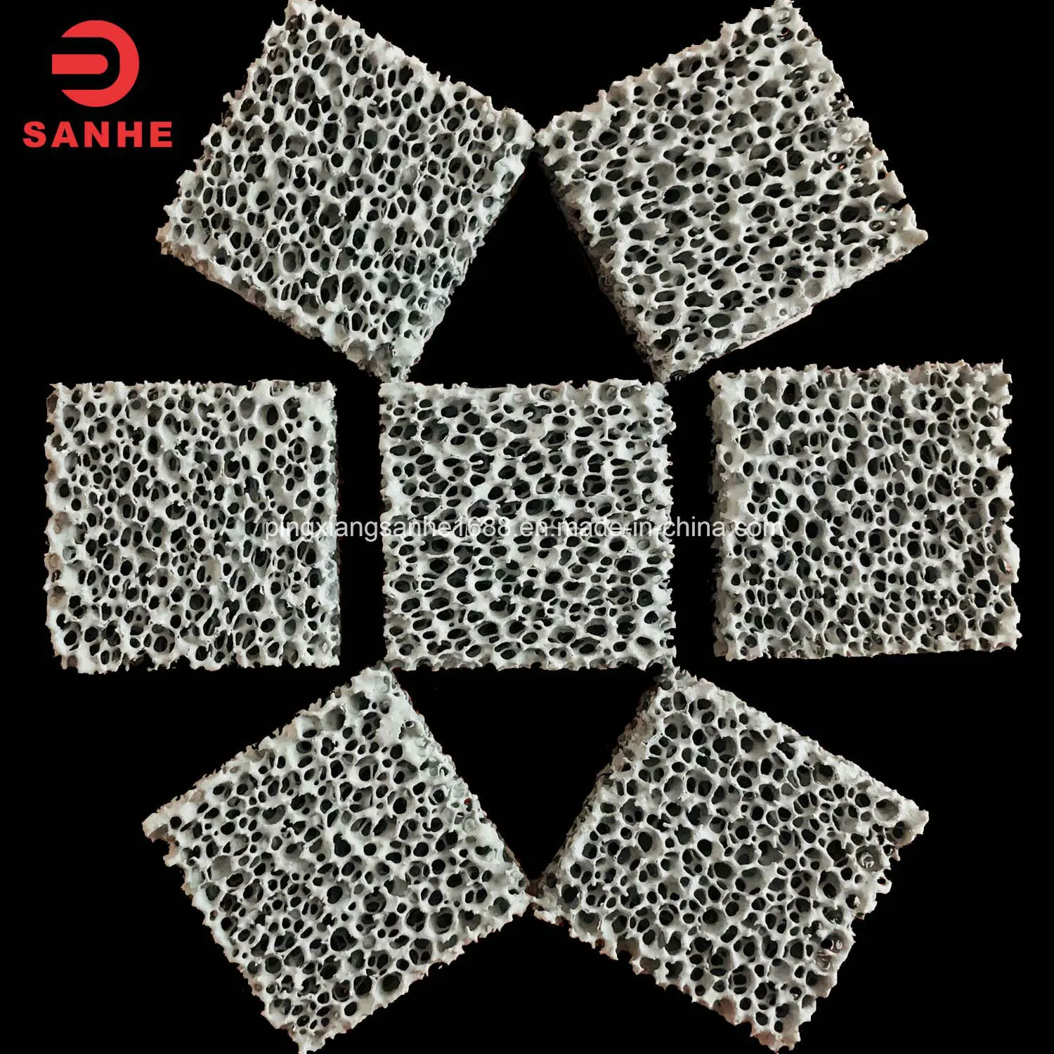 10ppi 20 Ppi 30ppi Silicon Carbide Ceramic Foam Filter for Aluminium Casting