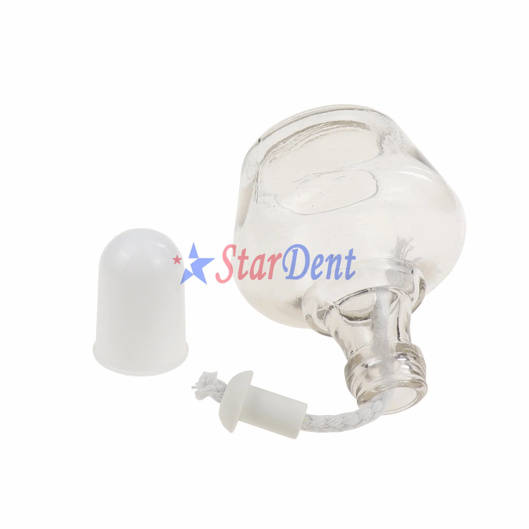 Dental Alcohol Lamp Glass Alcohol Burner Lamp Dental Lab Equipment Heating Come with Plastic Cover 150ml