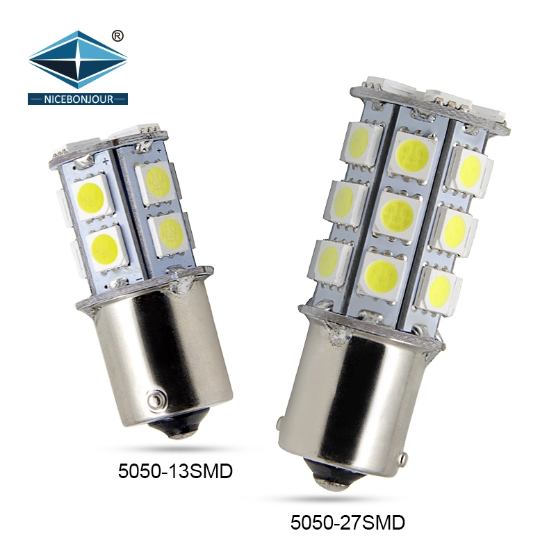Wholesale 1156 P21W LED Car Light Ba15s LED Bulb 1157 Turn 5050 27SMD T20 W21W Turn Signal Light Brake Lights for Vehicles