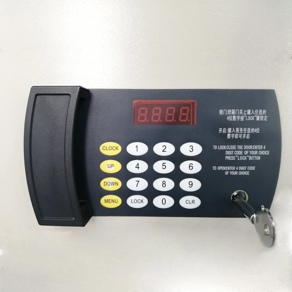 Caja de seguridad electrónica con cierre de contraseña digital para el banco del hotel Uso