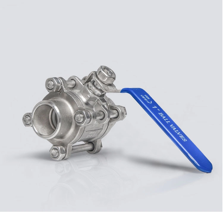 1/2"-4" 201/304/316 Stainless Steel Ball Valves Welded Straight Through Industrial Water Valves Household Water Pipe Switch Valves