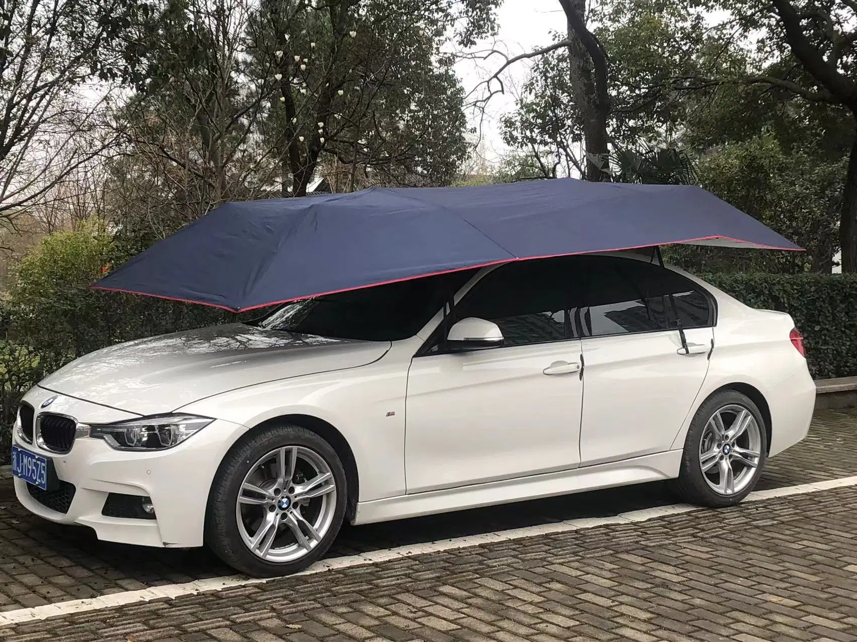 4.6 4.8m 5.2m Newest Fully Automatic Remote Control Outdoor Car Vehicle Tent Umbrella Car Shade Sunshade Cover Outdoor Car Cover