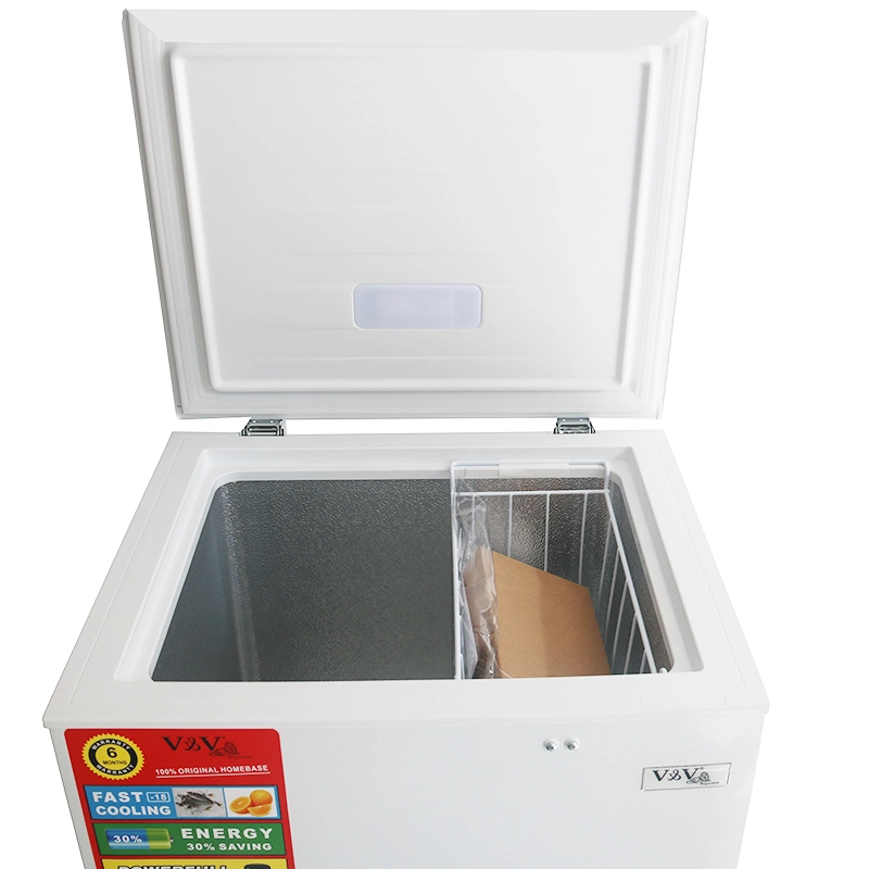 350L Doble Superior Puertas nevera Chest Deep Freezer para Comercial Uso