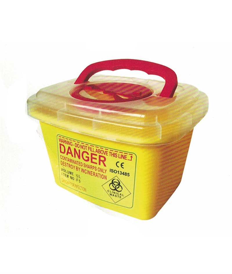 Plastic Hospitalmedical Waste Disposal Bin Box Sharps Container