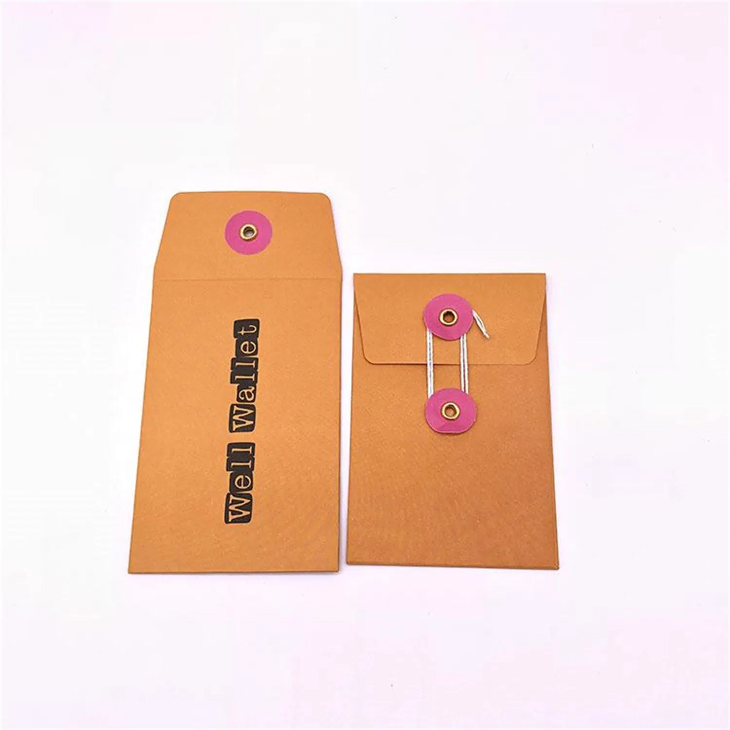 Custom Thick Paper Kraft Gift Brown Envelope with Cash Clutch Bag Food Grade for Apparels Plastic Envelope Long