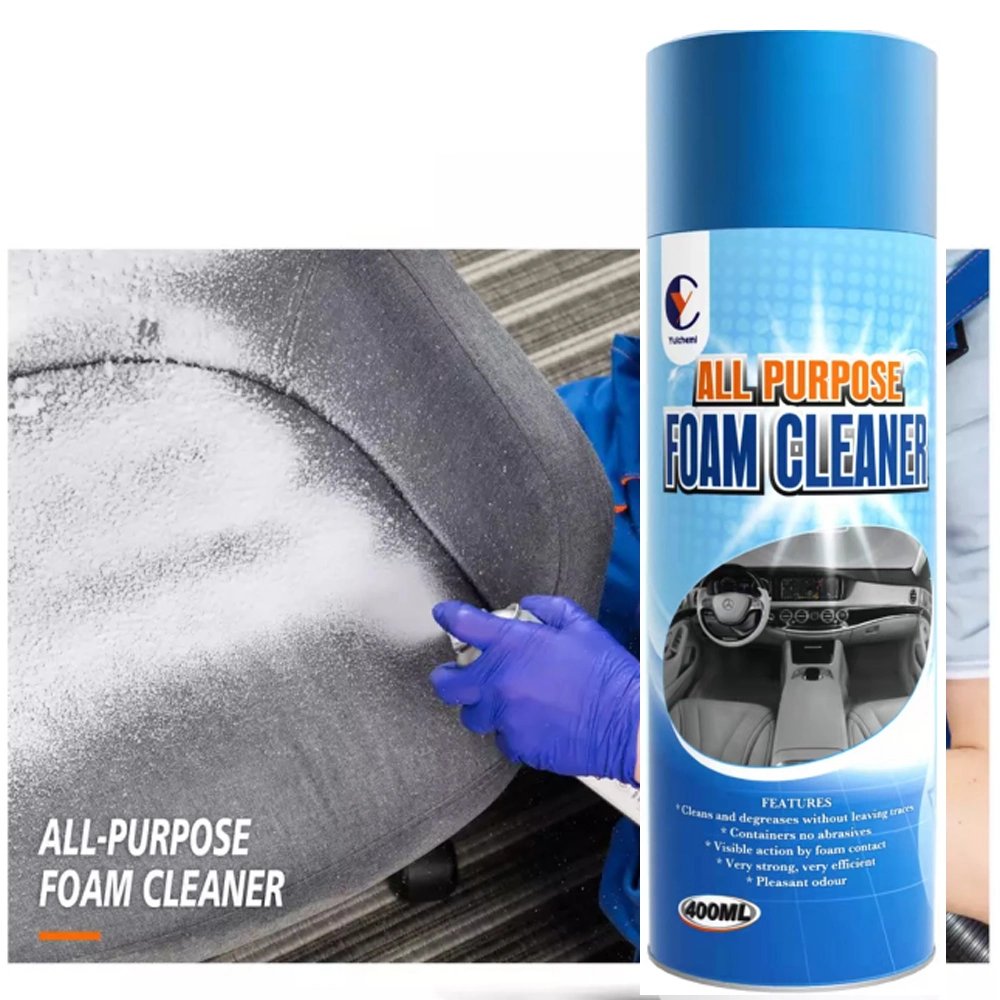 Car Cleaning Spray Multi-Purpose Foam Cleaner Multifunction Foam Cleaner with Brush