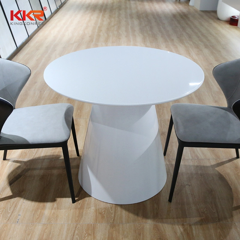 Passe a mesa redonda de mesas redondas de superfície sólida de teste SGS CE Partes de cima
