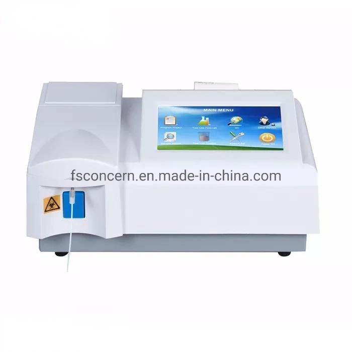 China Touchscreen Chemistry Analyzer Halbautomatischer Klinischer Bluttest Chemische Ausrüstung