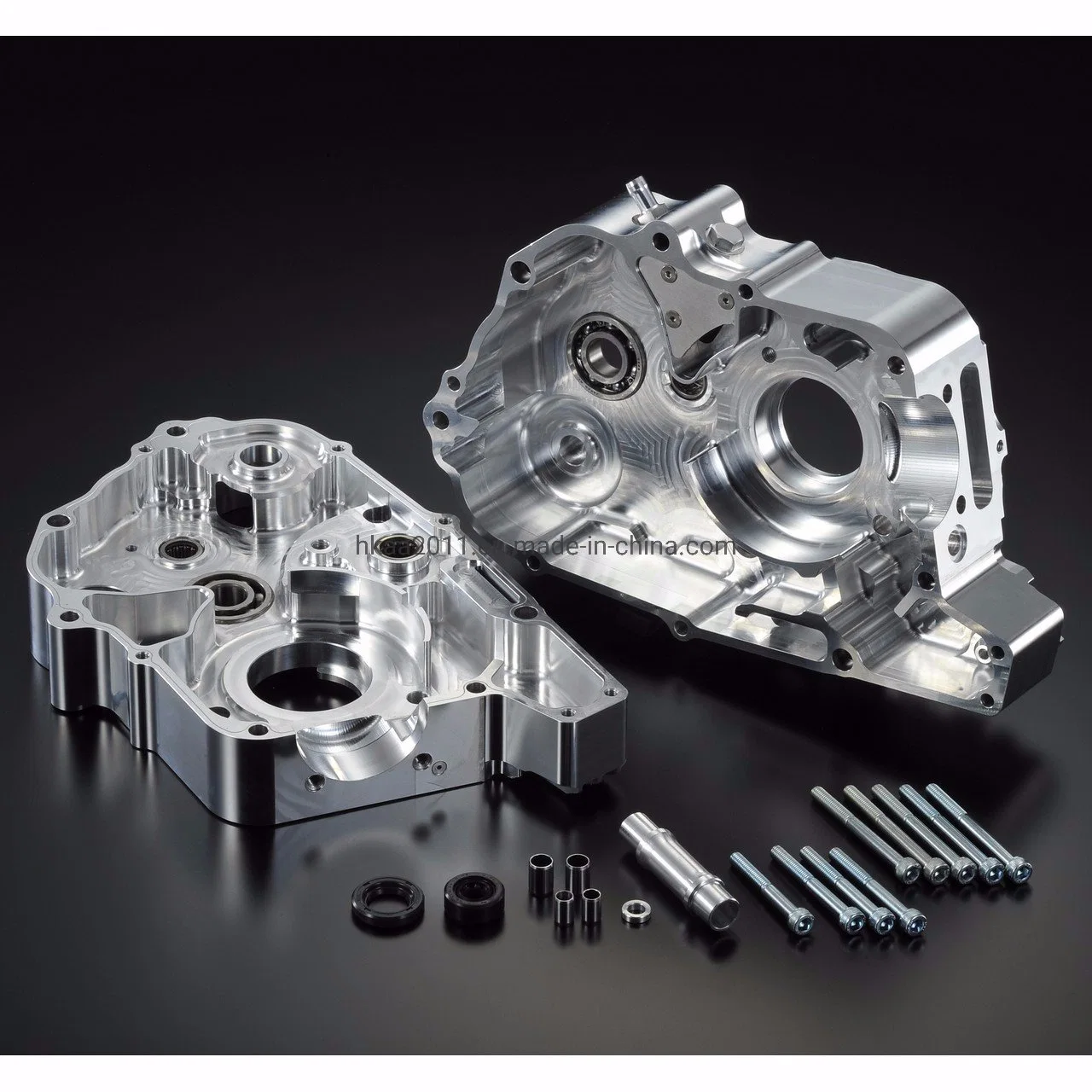 Maquinado CNC de alta precisão caso do motor de alumínio dos toletes Kit para carro de corrida