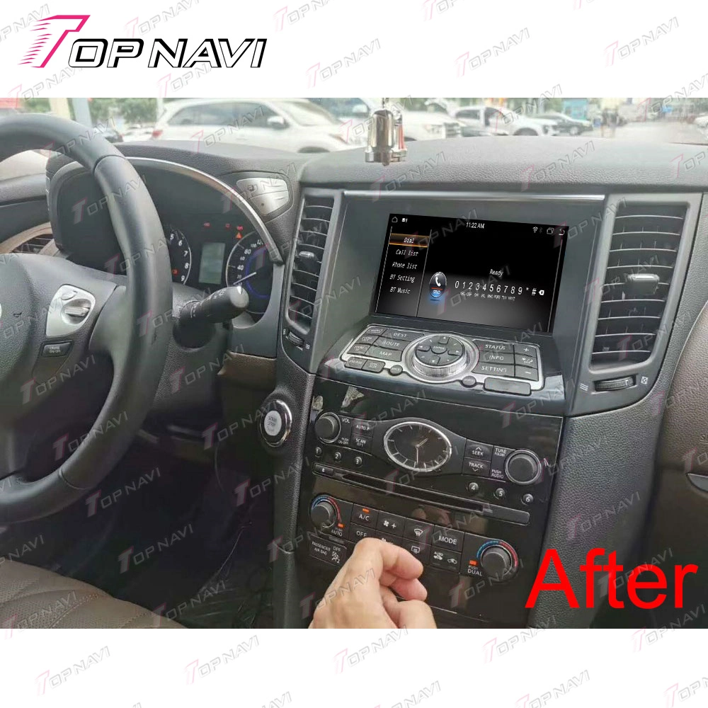 Sistema estéreo para automóvel para Infiniti FX35 2012 2013 2014 2105 2016 2017 2018 2019 Navegação GPS de vídeo para automóvel