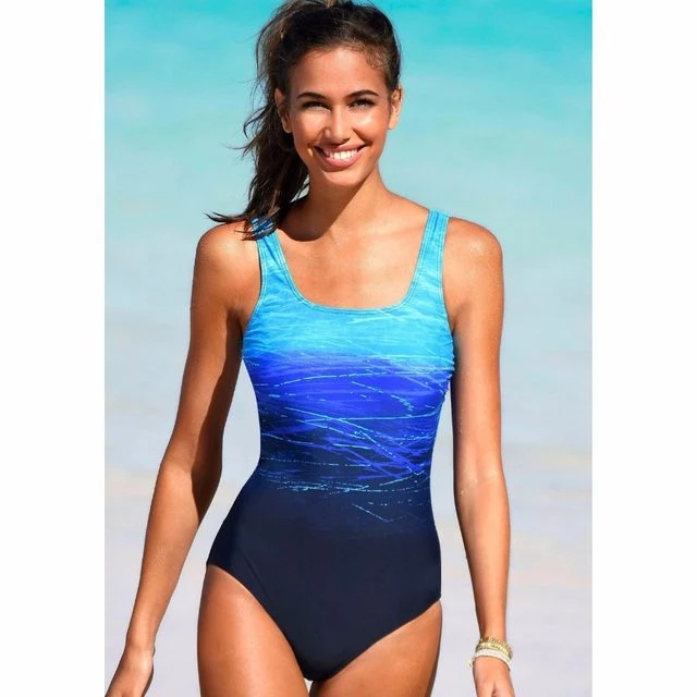 Crisscross Back Padded Sportswear One Piece Swimwear