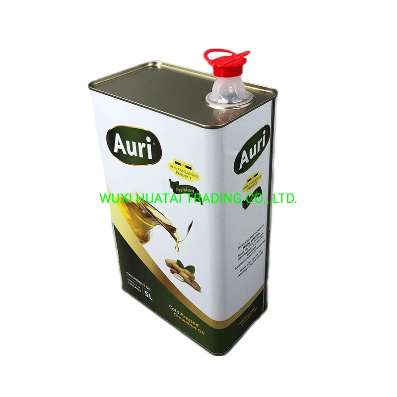 prix d'usine 500 ml F-style 5L huile d'olive carrée Huile emballage boîte métallique emballage boîte étain pour le fabricant