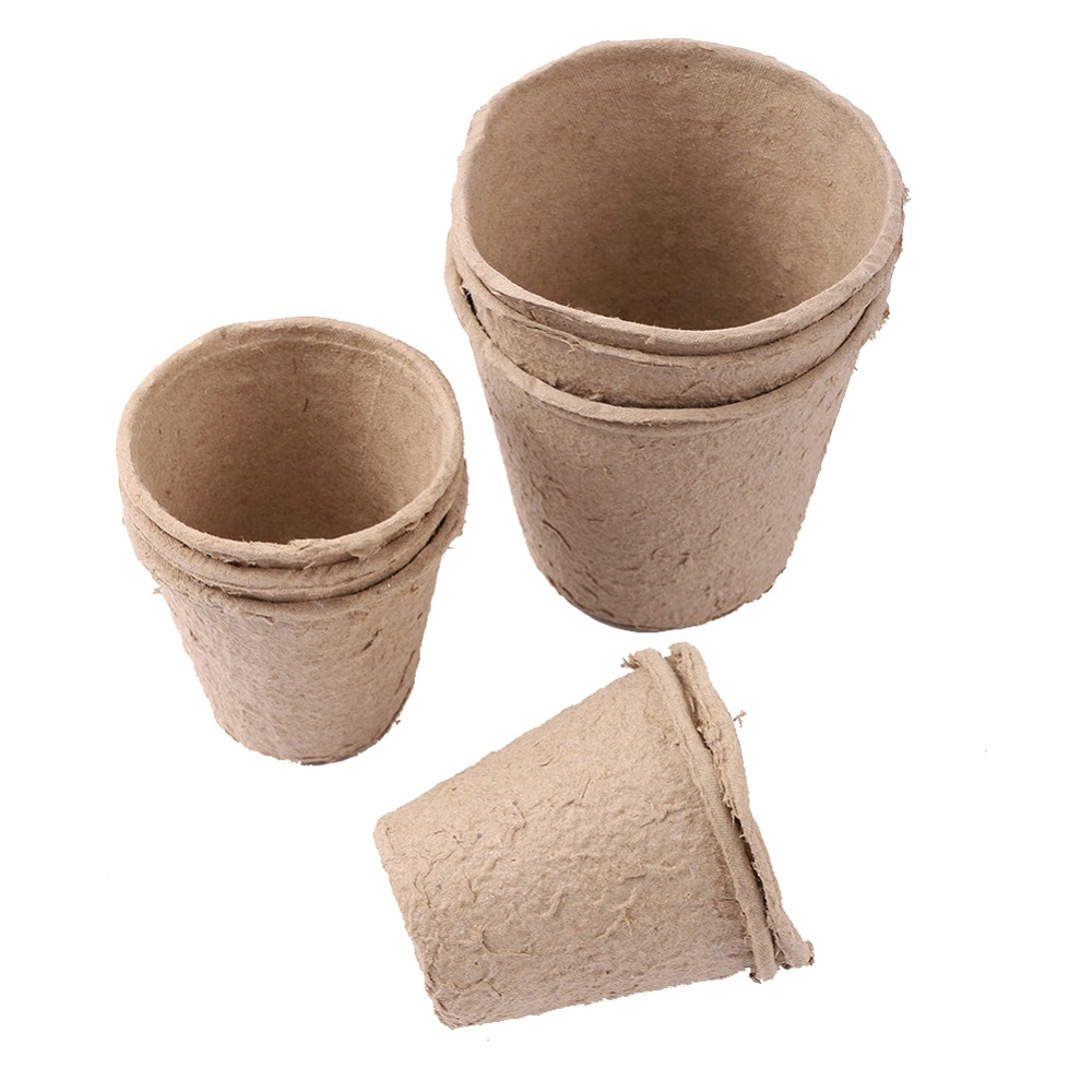 Plant Fiber Paper Pulp Plant Nursery Seedling Cultivate Biodegradable Round Cup