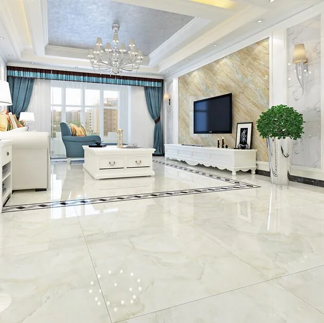 Marble Looking Polished Porcelain Tile Glazed Flooring From Foshan Factory