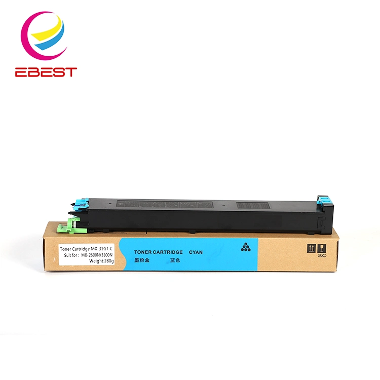 Ebest Compatible Sharp Mx31 Mx-31 Mx26 Mx-26 Mx-31kft Mx-31cft Mx-31mft Mx-31yft Toner Cartridge for Mx-2601n 3101n 2600n 3100n