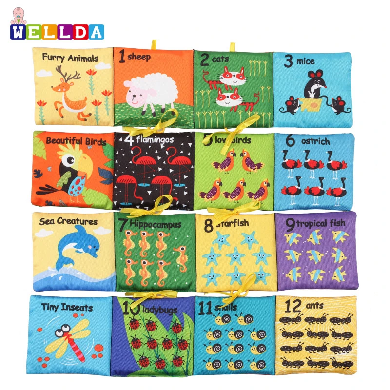 Custom Cloth Book Educational Toys Preschool Soft Fabric Cloth Book