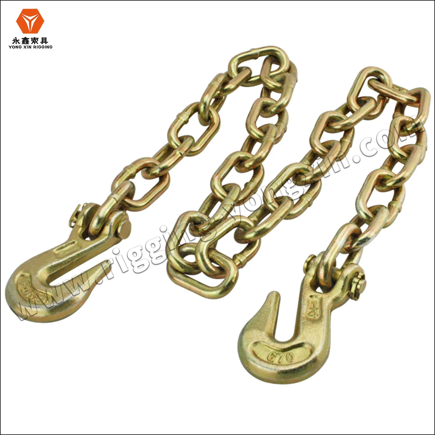 Alloyed Forged 12mm Steel Lashing Link Chain with Hook