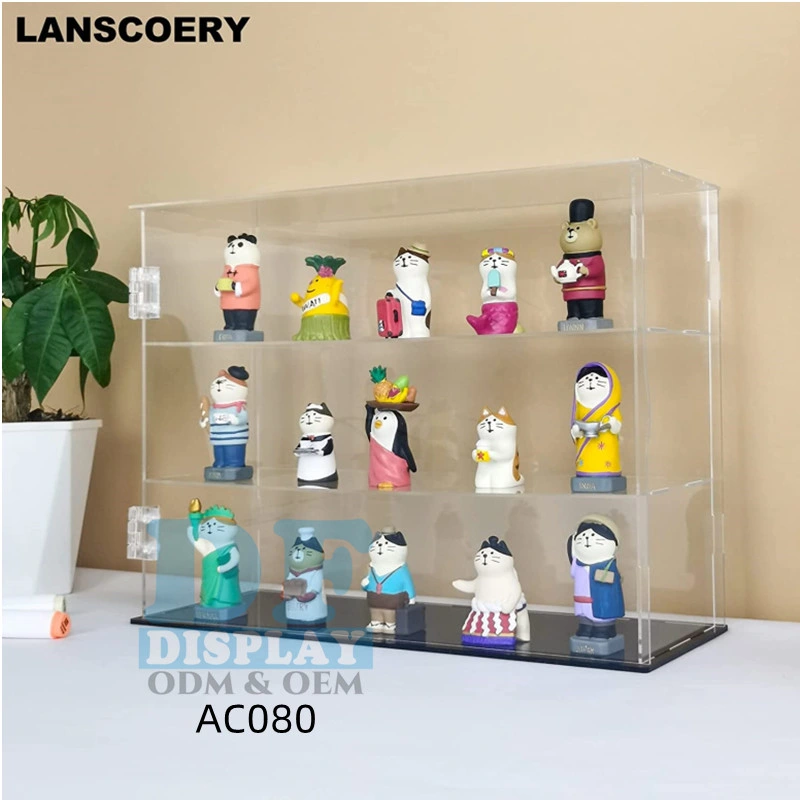 Small Acrylic Display Case for Collectibles, Figures and Keepsakes Toy Display Rack Stand Organizer Storage Wall Mounted Destop Showcase