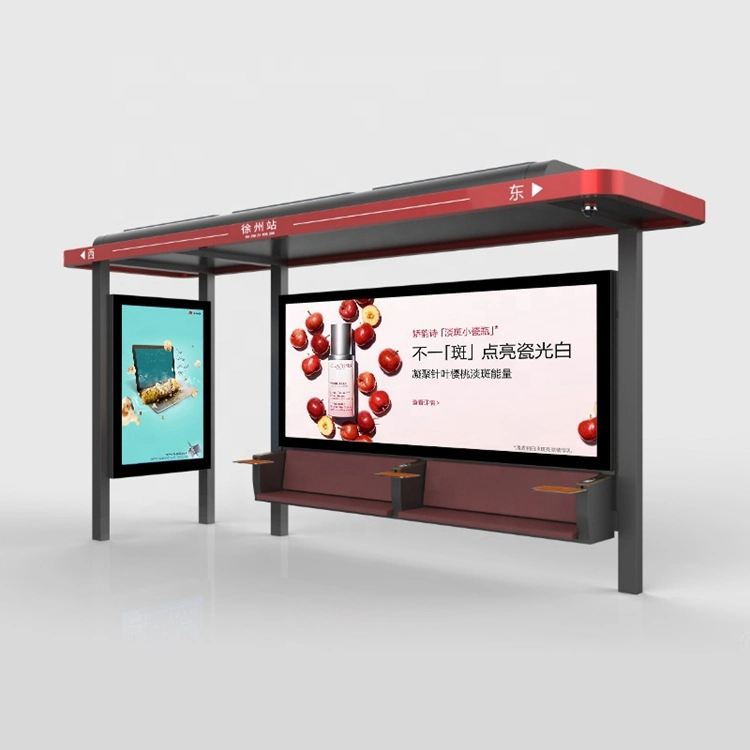 304 Stainless Steel&#160; Bus Station Modern Bus Stop Shelter Design