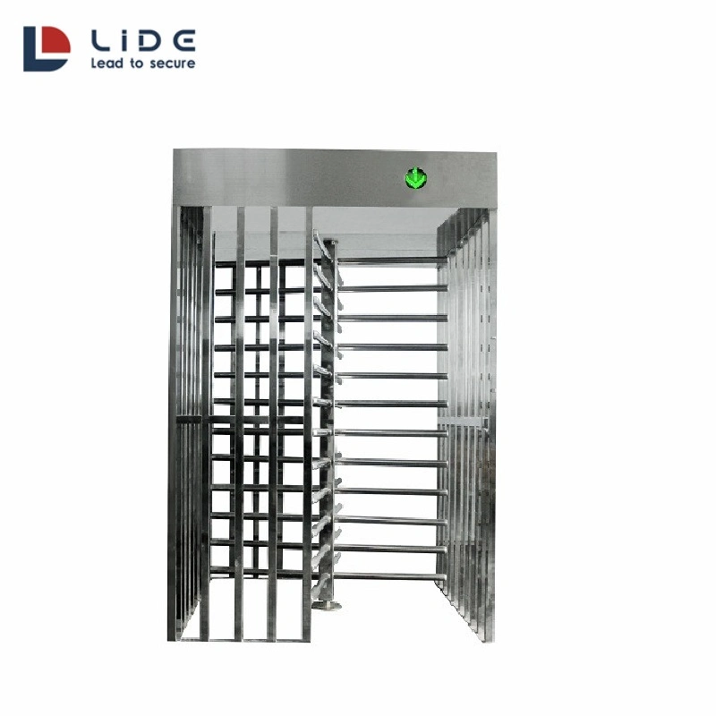 Full Height Access Control Pedestrian Traffic Barrier Turnstile Gate with Rode Barrier