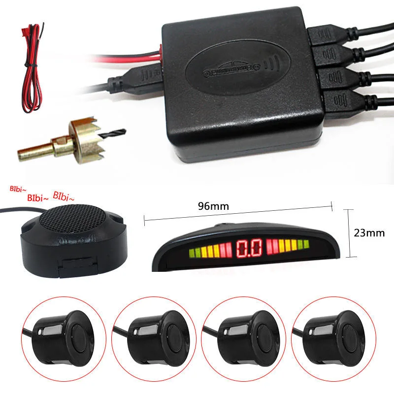 Universal Warning Alarm LED Display Car Parking Aid System Reversing Radar