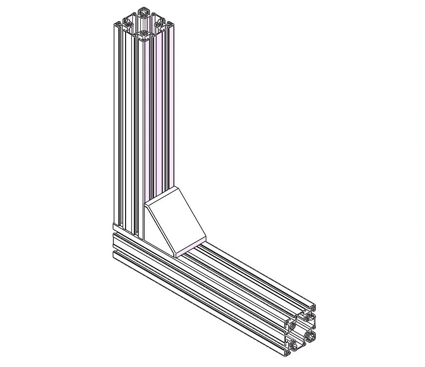 Chinese Supplier ODM OEM 90X90mm T Slotted Heavy Silver White Building Material Aluminium Profile for Frame/Bench/Assembly Line/Robot/Machine 8080 9090 100100