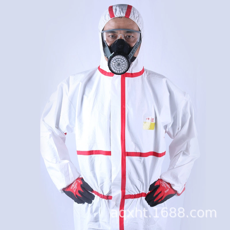 Disposable Asbestos Full Waterproof SMS Protective Suit