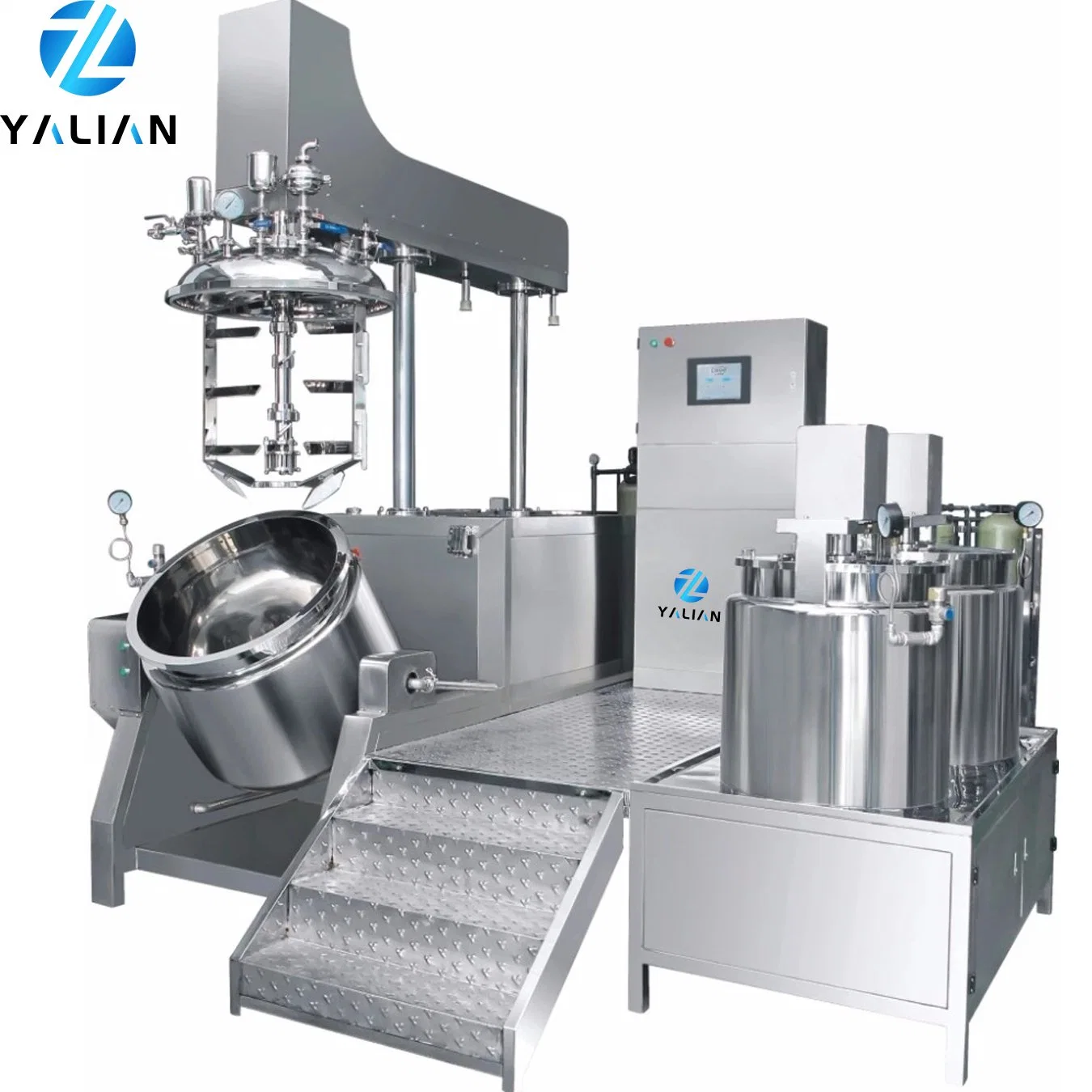 Factory Vacuum Emulsifying Mixer Homogenizer Industrial Mixing Machine Liquid Soap Comestics Honey Jelly Shower Gel Making Equipment