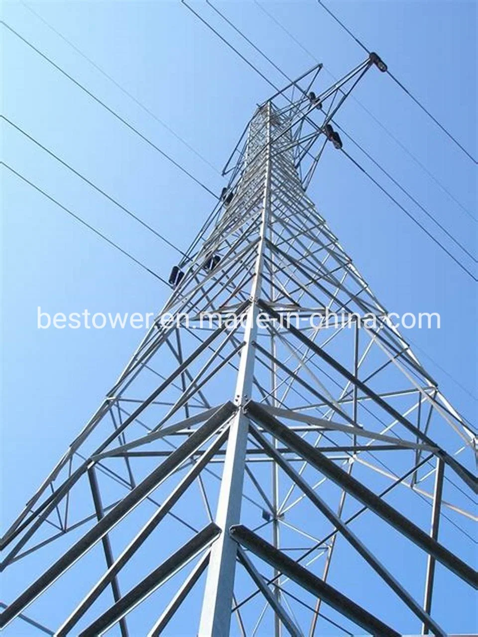 Galvanized 4 Legs Steel Transmission Tower