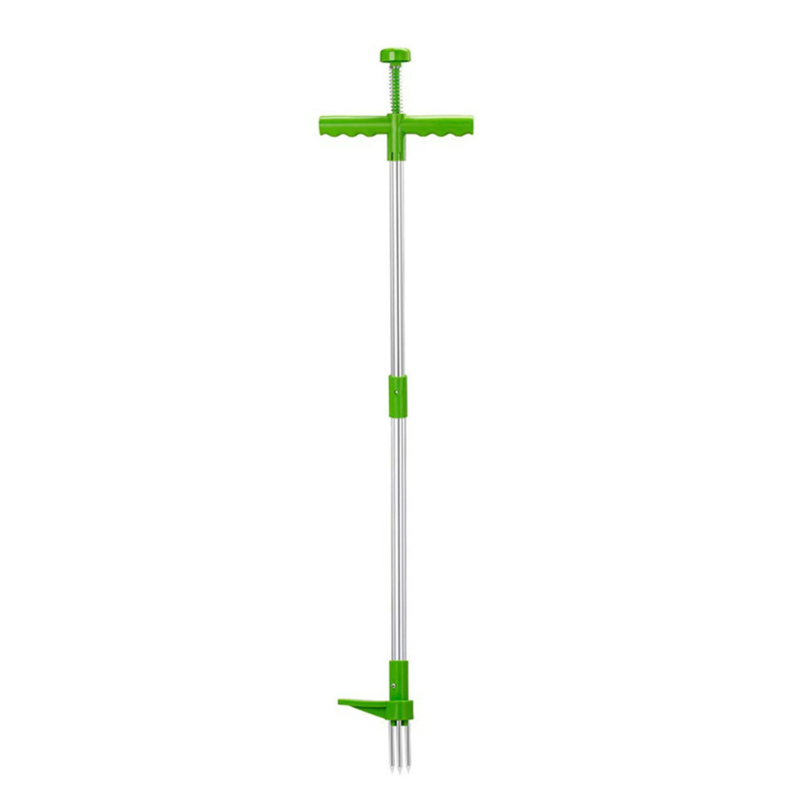 Wurzel-Entferner Werkzeug Outdoor Claw Weed Killer Portable Manual Garden Rasen lange Griff Aluminium leicht Stand Up Weed Abzieher