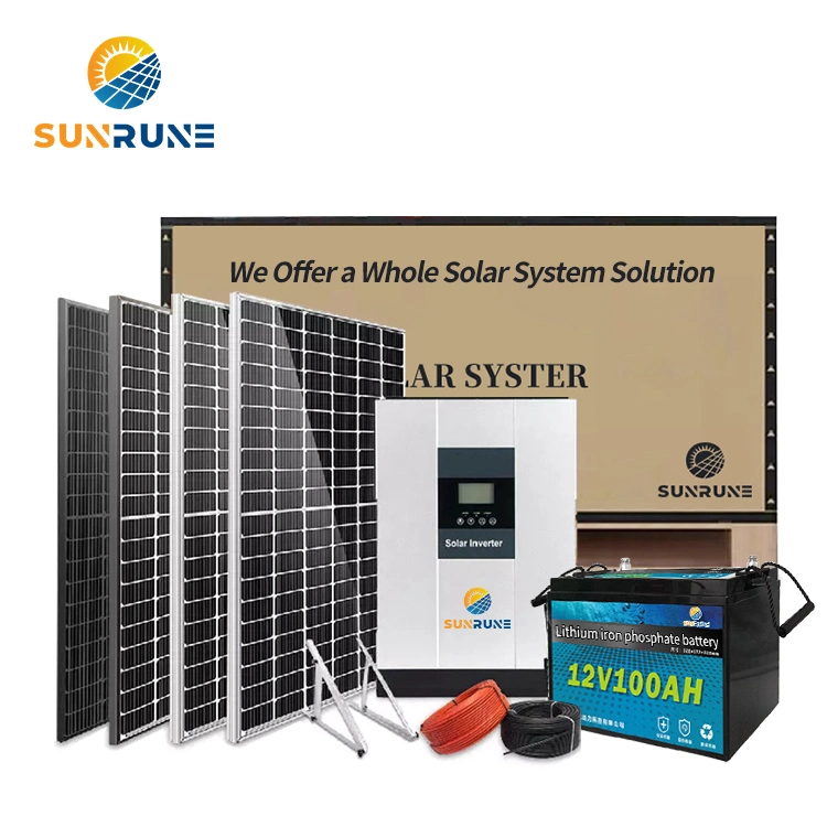 3000W Solar Power System All in One Kit Solar 3kw Solar Energy System DC/AC Generator Electric Solar Generato