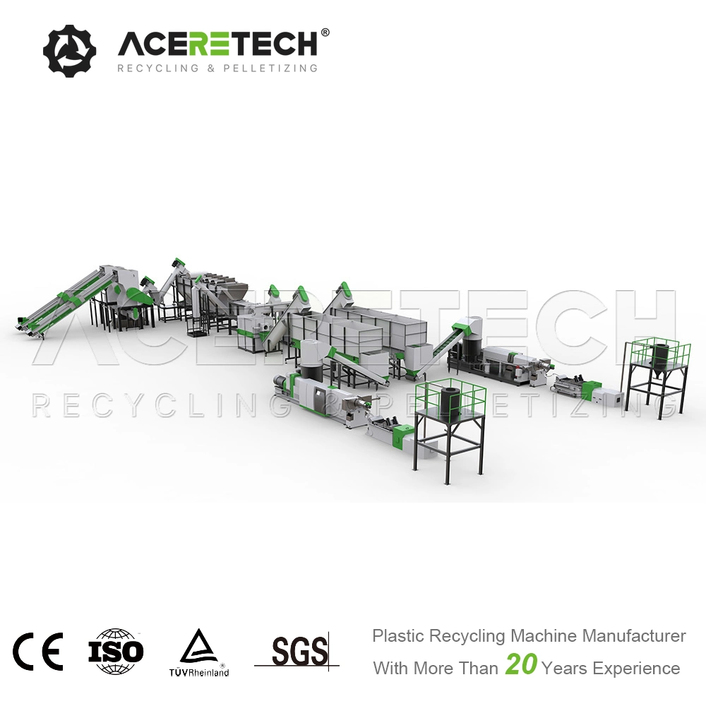 Waste Plastic Bottle Pet Recycling Plant with Carbon Steel Washing Line