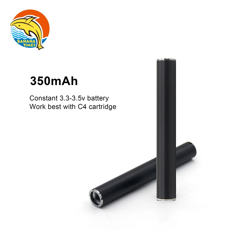 Commerce de gros Vape Pen 10,5 mm de diamètre de la batterie 350mAh Batterie Vape 510 Thread avec USB