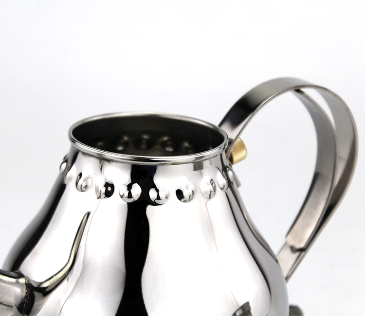 Stainless Steel Tea Pot with Stainless Steel Lid Oil Pot Coffee Maker Tea Kettle for Barista Small Mouth Palace Kettle