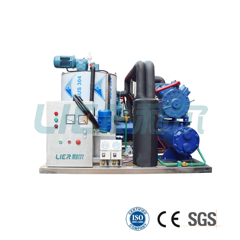 Lier 8ton Seawater Ice Making Machine for Deep Sea Boat Seafood Cooling